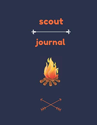 SCOUT JOURNAL: Small Journal for Recording Camp Notes, Thoughts, Ideas, Half Blank for Sketching ...
