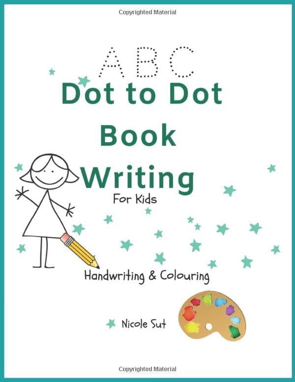 ABC Dot To Dot Book Writing For Kids Handwriting And Coloring Books