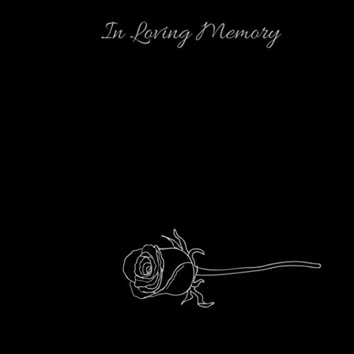 In loving memory Condolence Memorial Guestbook for Funeral * Black