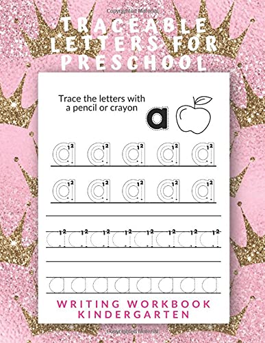Traceable Letters for Preschool: Writing Workbook Kindergarten - Cool ...