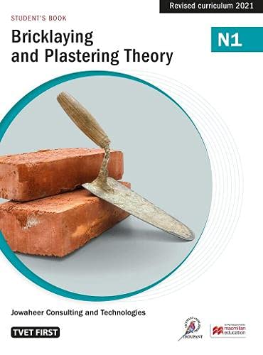 Bricklaying and Plastering Theory N1 Student's Book by unknown author ...