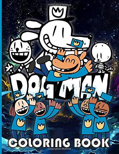 Dog Man Coloring Book: Stunning Coloring Books For Adults With Newest
