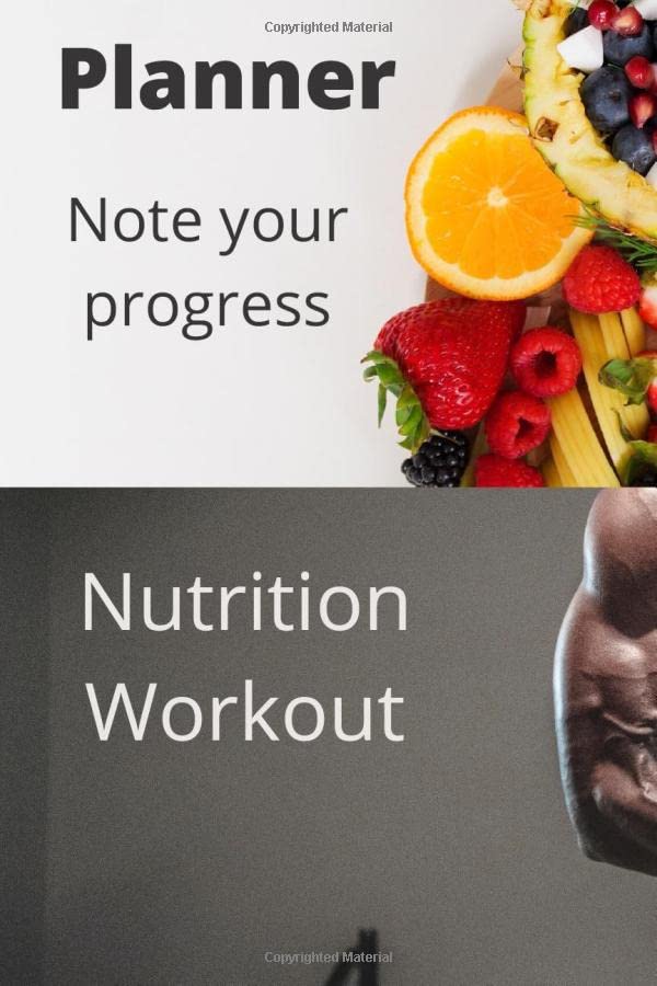 Fitness and Food Daily Planner Agenda Note your Progress. Nutrition