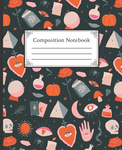 Composition Notebook: Halloween College Ruled Paper Notebook | Spooky ...