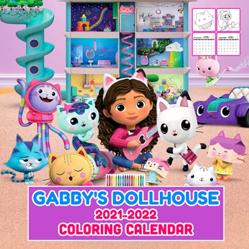 Gabby s Dollhouse 2021 2022 Coloring Calendar 18 Month July 2021 To gabby-s-dollhouse-2021-2022-coloring-calendar-18-month-july-2021-to