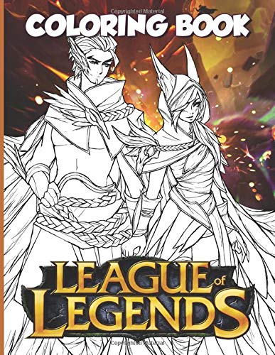League Of Legends Coloring Book: Color Wonder Relaxation League Of Legends Adult Coloring Books ...