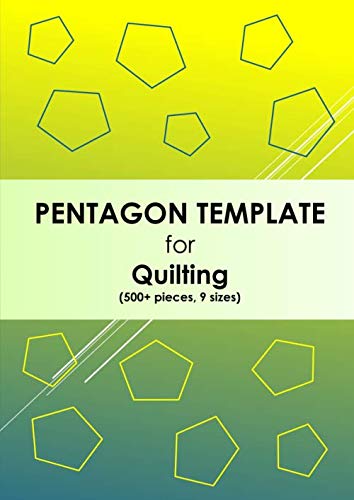 PENTAGON TEMPLATE for Quilting (500+ pieces, 9 sizes): 1 inch - 5 inch ...