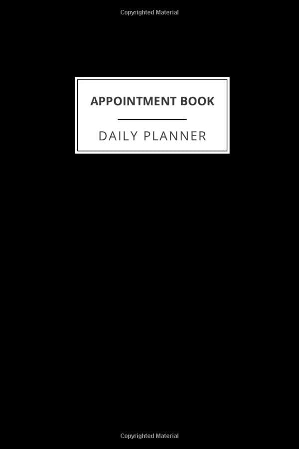 Appointement book daily planner Daily And Hourly Schedule With 15