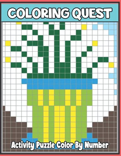 Color Quest Activity Puzzle Color By Number: An Adult Color By Number