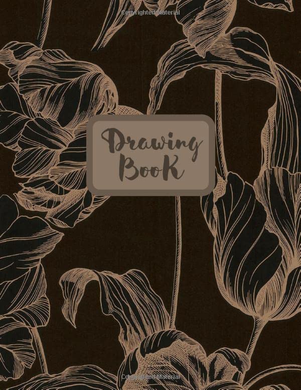 Drawing Book Blank 120 Pages, 8.5" x 11" Large Sketchbook Journal