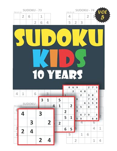 Sudoku Kids 10 Years Jigsaw Puzzles For Kids The Super Sudoku Book 
