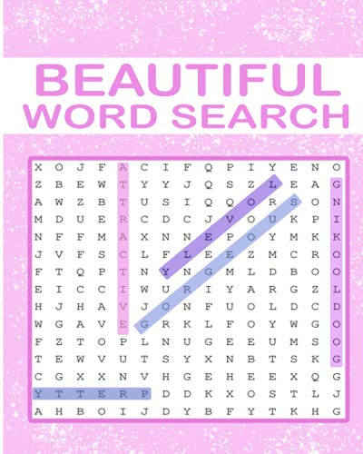 Beautiful Word Search: Word Search Puzzle Book for Adults , 300 ...