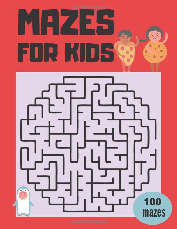 Mazes For Kids The Maze Activity Books for Kids 46, 68 100 Mazes Workbook. by Blue Sea