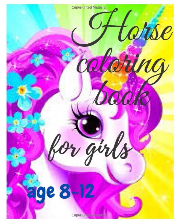 horse coloring book for girls age812 a cute coloring book for girls