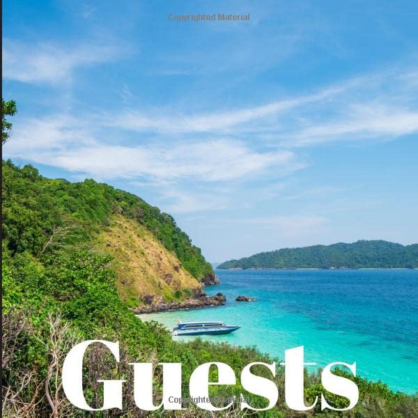 Beach House Guest Book cute Guest Book for Nature, Vacation Rental