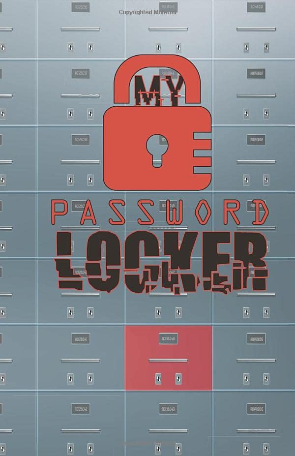 MY PASSWORD LOCKER Password Book Log Book Pocket Size 1090 with a matt
