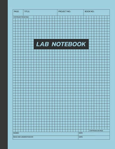 Lab Notebook: Laboratory Notebook for Graduate Student Researchers-5x5 ...