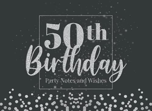 50th Loading 50th Birthday: 50th Birthday Party Notes and Wishes Guest Book - Black ...