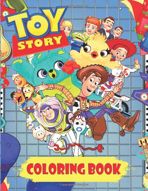 Toy Story Coloring Book: High Quality Gigantic Coloring Books For Kids ...