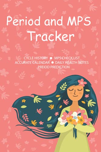 A color printing log book of Period cycle tracker, menstrual cycle log ...