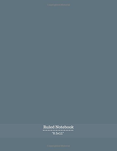 Ruled Notebook: Ruled College Large Exercise Journal Notebook 150 Pages ...