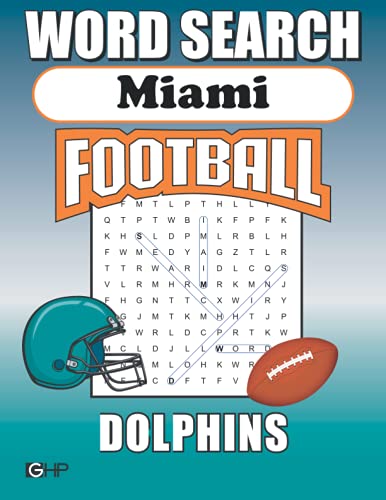 Miami Dolphins Word Search: Word Find Puzzle Book For All Dolphins ...