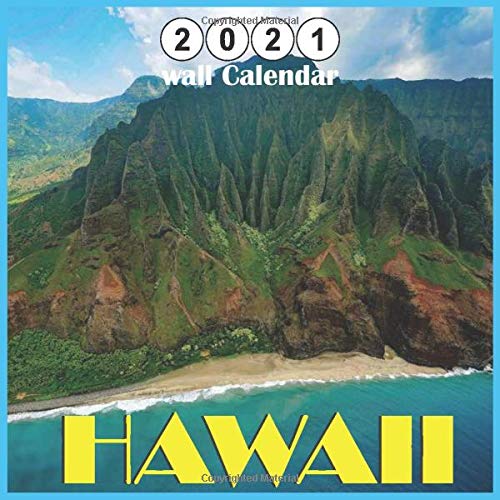 Hawaii 2021 wall calendar 18 Months, Hawaii Landscapes Calendar 2021