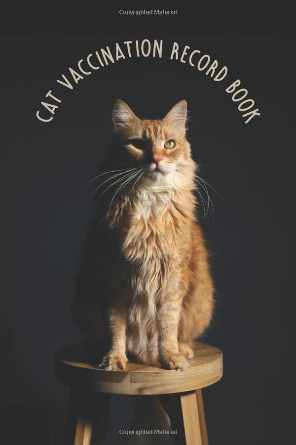 Cat Vaccination Record Book Cat Shot Record & Vet Visit Log. Suitable
