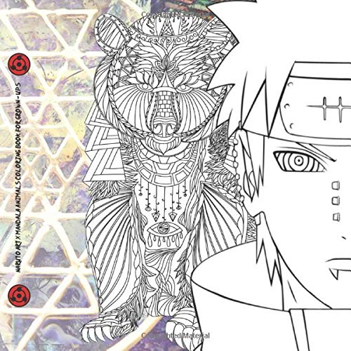 Naruto Art X Mandala Animals Coloring Book for Grown-ups: NEW 2020 ...