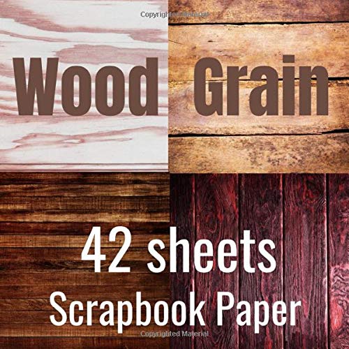 Wood Grain Scrapbook Paper 42 Doublesided Craft Patterns 8.5" X 8.5