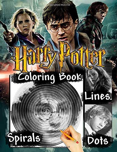 Harry Potter Dots Lines Spirals Coloring Book: Spiroglyphics With ...