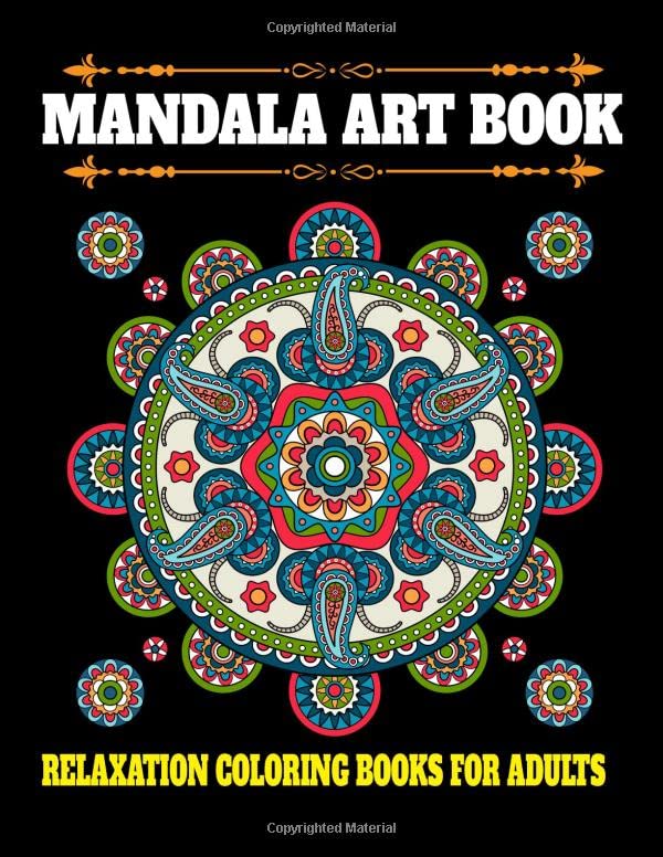 Mandala Art Book mandala for stress relief, mandala adult coloring