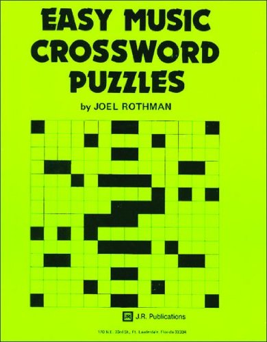 JRP67 Easy Music Crossword Puzzle By Joel Rothman Goodreads