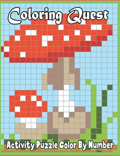 Color Quest Activity Puzzle Color By Number: An Adult Color By Number ...