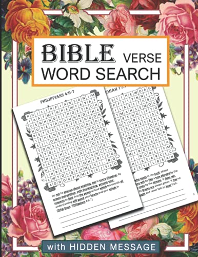 Bible Verse Word Search: Large Print Word Find Puzzle Book | With ...