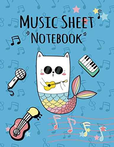 Music Sheet Notebook: Standard Manuscript Paper / blank sheet music 12 ...