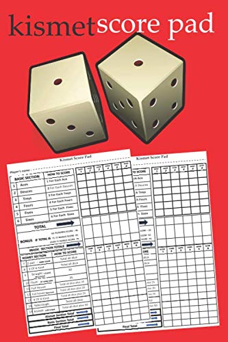 kismet score pad: 120 kismet dice game score pad , Score pad makes it ...