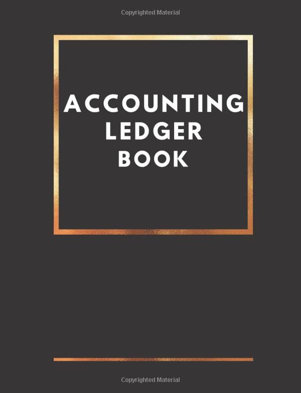 Accounting Ledger book simple accounting ledger for bookkeeping by
