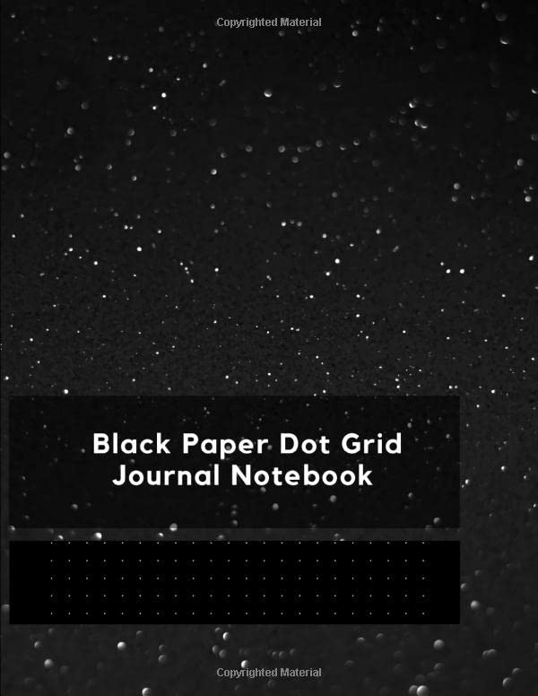 Black Paper Dot Grid Journal Notebook Notebook Bullet Dotted Grid