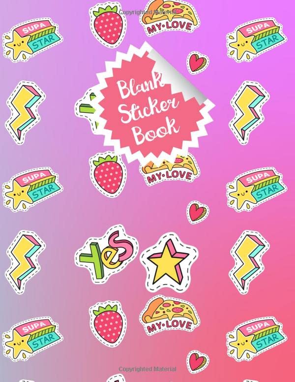 Blank Sticker Book Sticker Album for Collecting Stickers to Create