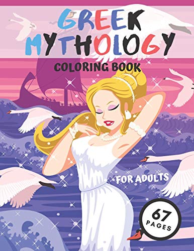 Greek Mythology Coloring Book: Powerful Greek Gods,Greek Goddesses With ...