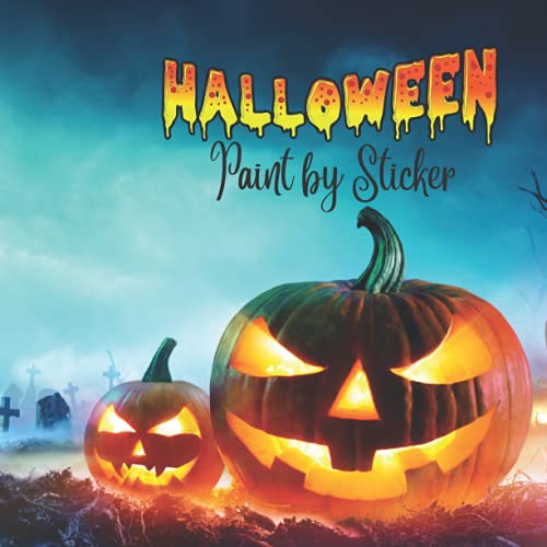 PAINT BY STICKER HALLOWEEN FOR KIDS Paint by Sticker or Coloring Pen for your Kids, Halloween