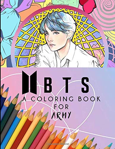BTS A Coloring Book For Army: Beautifully Hand-drawn KPOP Coloring ...