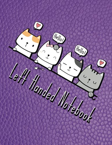 thumbnail interactive-video image 1 of Left Handed Notebooks 4-Pack - College Ruled Hard Cover Notebooks For Lefties 1 of 12