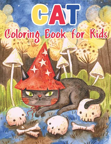 Cat Coloring Book for Kids: Fun and Simple Cats Coloring Book for Girls, Boys and All Kids Ages