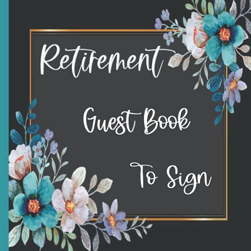 Retirement Guest Book to Sign Retirement memory book for signatures