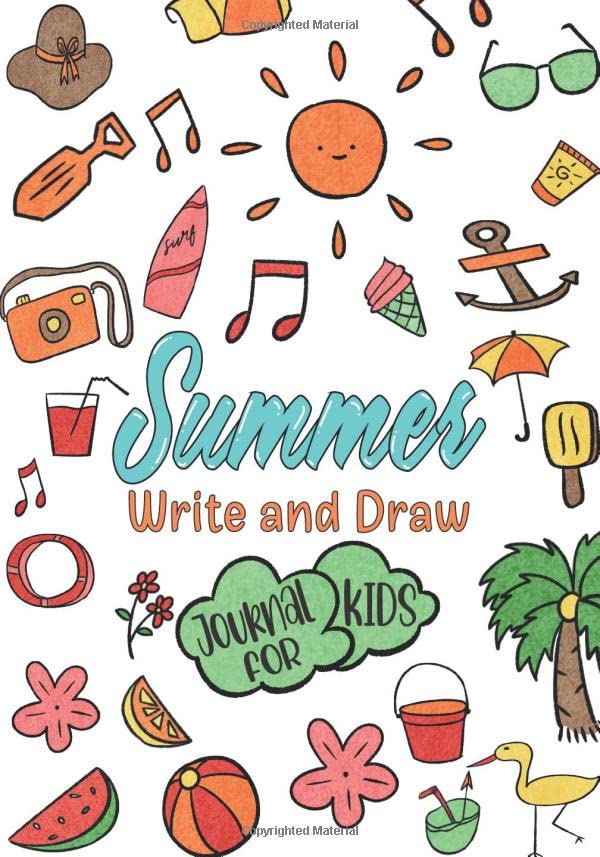 Summer Write and Draw Journal for Kids Drawing and Writing Notebook