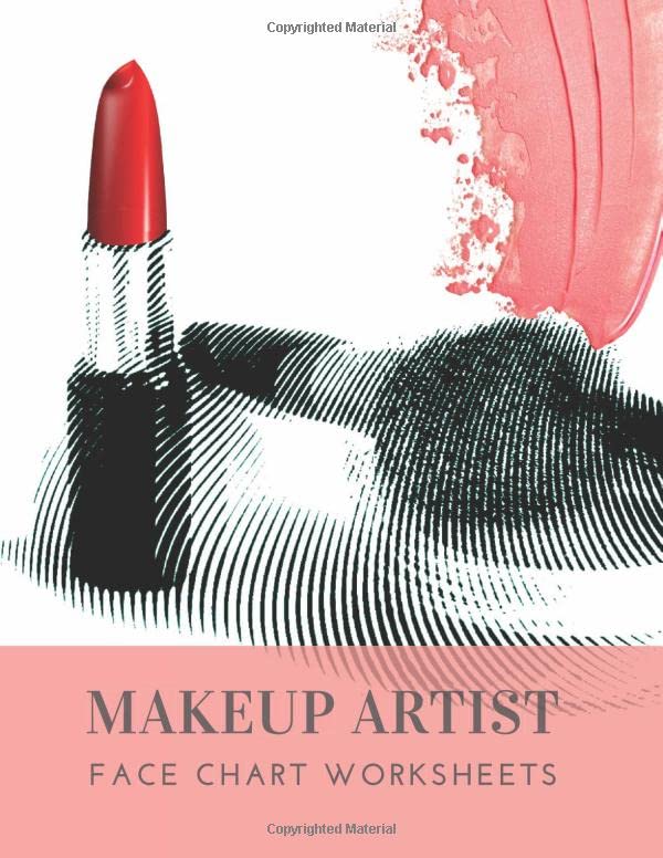 Makeup Artist Face Chart Worksheets Client Tracker and Makeup Design