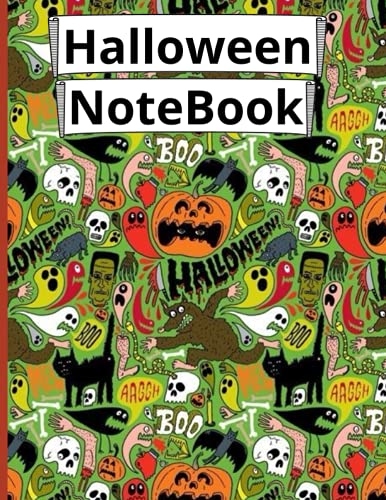 Halloween Notebook: Composition NoteBook | College Ruled Notebook ...