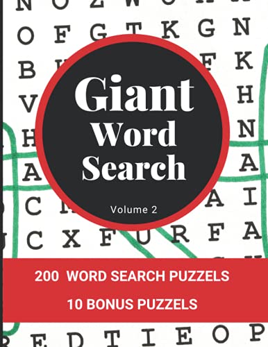 Giant Word Search v2: Brain Games - Word Searches - Large Print by ...
